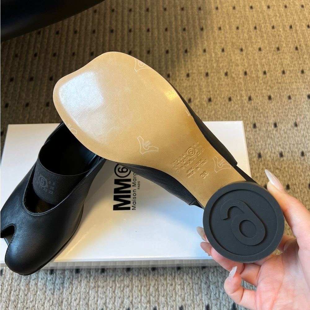 Maison Martin Margiela Black Tabi Slingback Mules - Picture 3 of 8